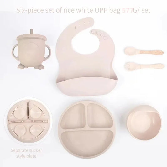 Professional 6-Piece Silicone Baby Meal Training Set
